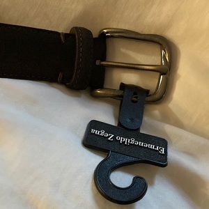 Zenga brown suede belt 34